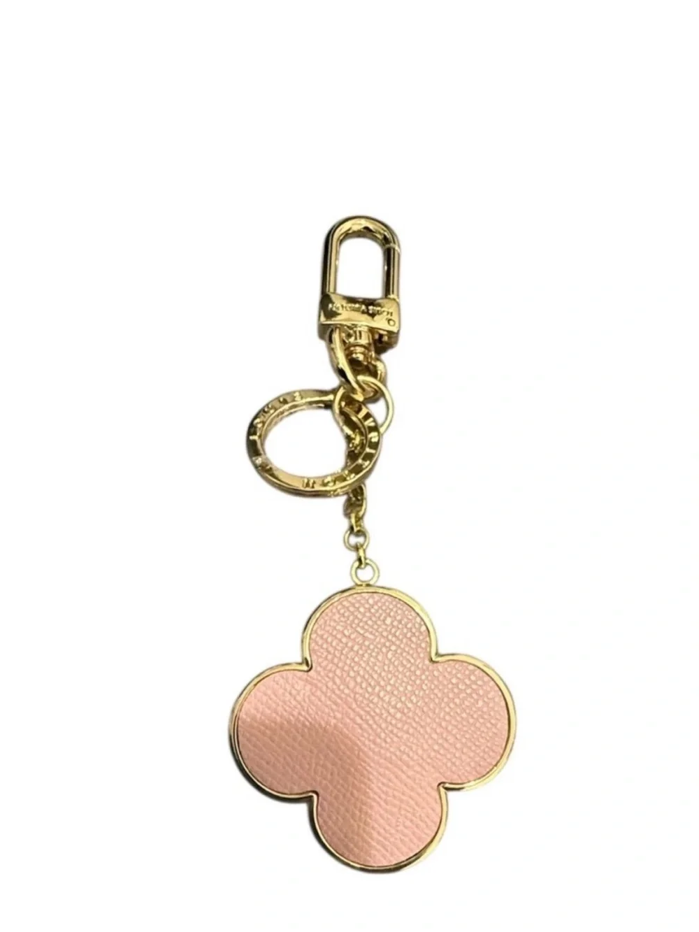 Louis Vuitton Brown Monogram Flower Key Charm w/ Pink & Red Accent NIOB - Picture 3 of 6